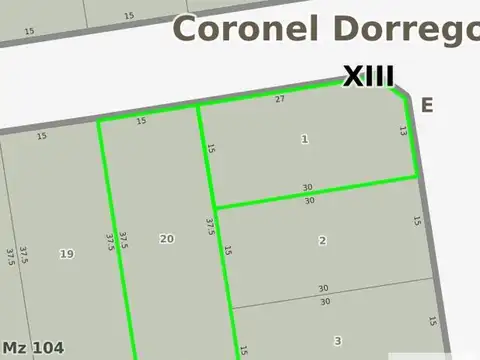 Terreno en Venta en Coronel Dorrego, USD 51.000
