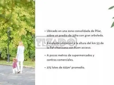 Terreno en Venta en Pilar Centro, USD 62.000