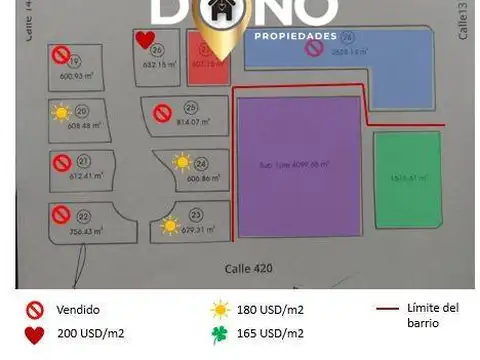 Terreno en Venta en Villa Elisa, USD 107.000