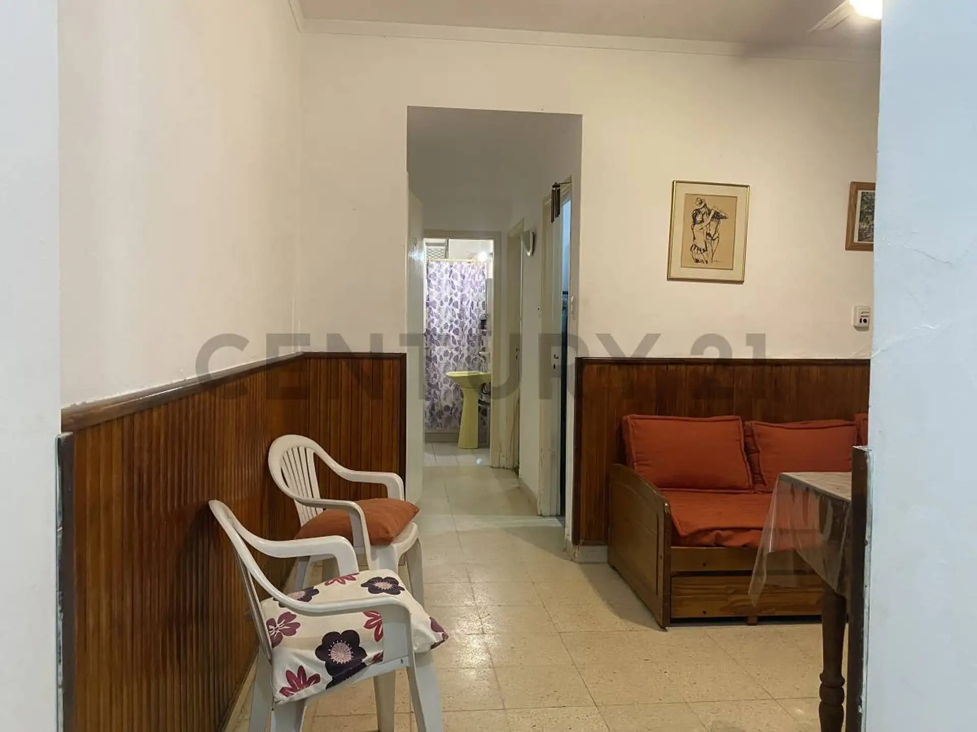 Depto 2 amb, 37.7m² con patio y parrilla — Centro
