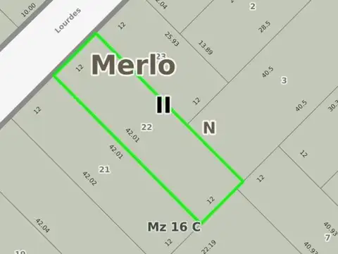 LOTE A LA VENTA EN EL PARQUE SAN MARTIN