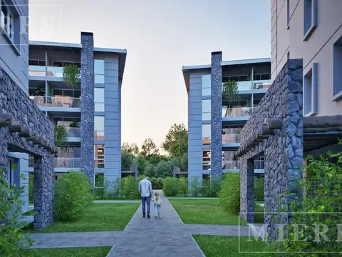Departamento 2 ambientes con jardin y parillla, en venta Altos Los Robles Loma Verde