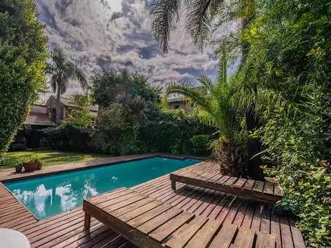 casa en venta de 6 ambientes en tigre residencial con jardin y pileta