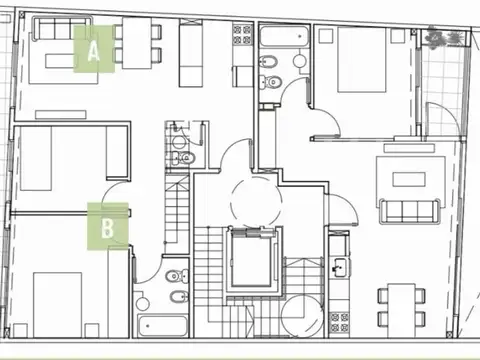Departamento en Venta de 3 ambientes