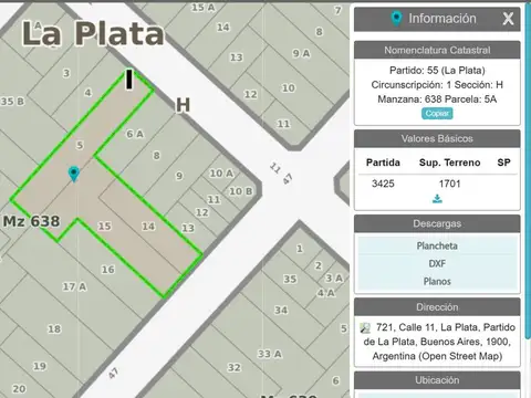 LOTE EN VENTA EN LA PLATA