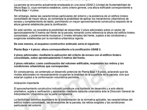 Excelente Terreno en Nuñez- Lideres en Terrenos