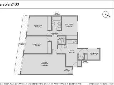 Departamento en Venta en Botanico, USD 250.000