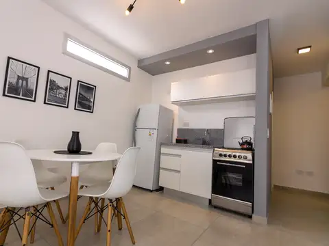 Moderno monoambiente en alquiler temporal en San Telmo. Edificio con amenities