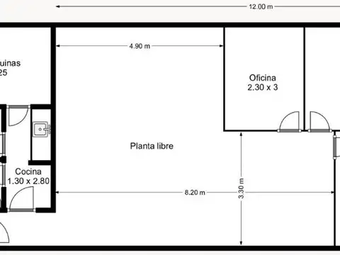 Oficina en Alquiler en Monserrat, USD 600