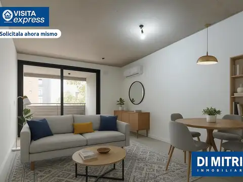 Semipiso de 2 Ambientes a estrenar con dos balcones y amenities