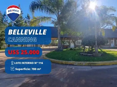 LOTE EN VENTA EN BARRIO BELLEVILLE CANNING