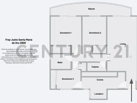 Departamento en Venta de 3 ambientes