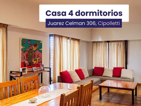 VENTA CASA 4 DORM, Juarez Celman 306, Cipolletti.