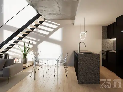 Departamento 2 ambientes con 1 baño