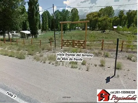 Oportunidad Hoy U$ 48000-uspallata: Ruta 7