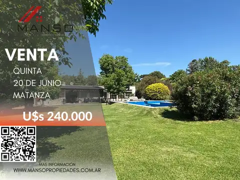 Quinta-Venta-Parque-Quincho-Pileta-20 de Junio