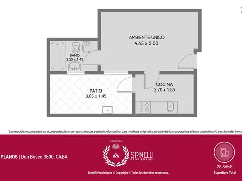 Departamento en Venta de Monoambiente