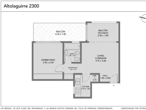 Departamento en Venta de 1 dormitorio