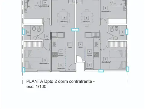 Departamento de dos dormitorios en Torre Edén