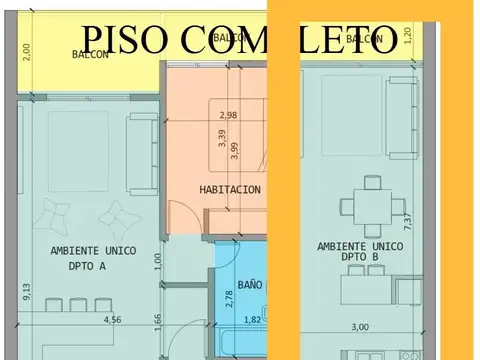 Departamento en Venta con 1 cochera