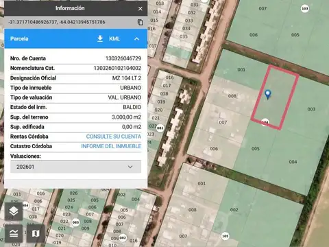Venta terreno 3000 m2 apto  urbano o industrial