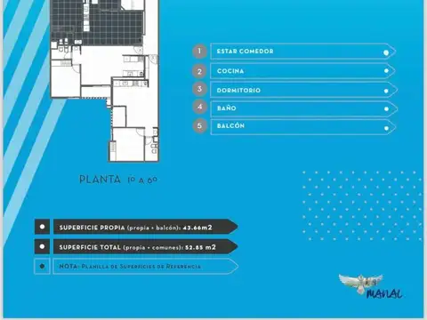 Departamento 3 ambientes con 1 baño