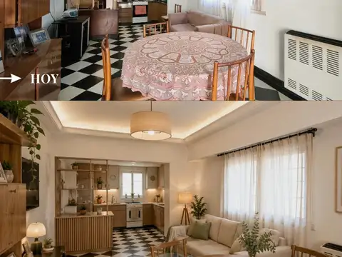 Depto Tipo Casa 3 ambientes con 1 baño