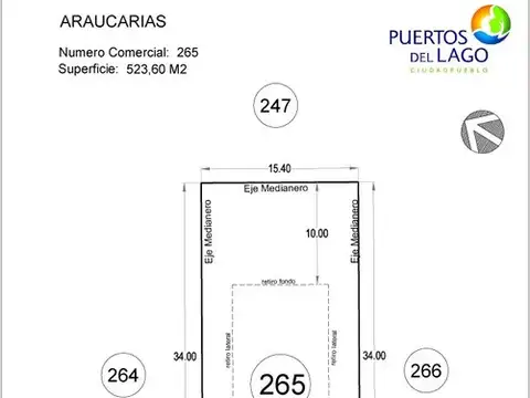 Terreno en Venta en Puertos - Araucarias, USD 75.000