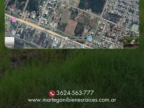 Terreno en Venta 100  mts Frente