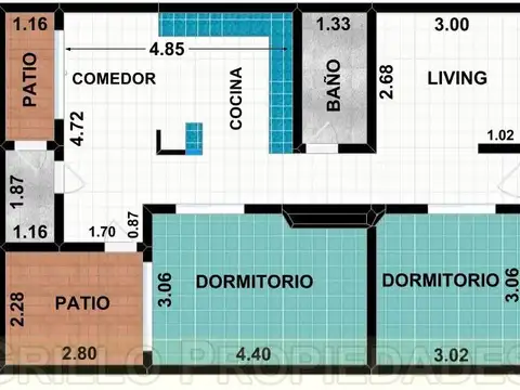 Terreno en Venta 45  mts Fondo