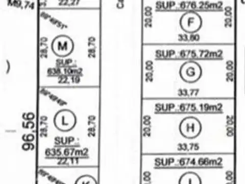 Terreno en Venta en Los Robles del Monarca, USD 63.800