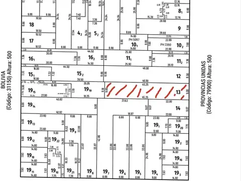 VENTA TERRENO SOBRE CALLE PROVINCIAS UNIDAS