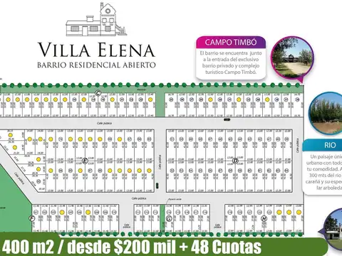Terreno en Venta 12  mts Frente