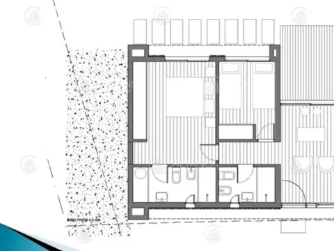 Casa 3 ambientes con 2 baños