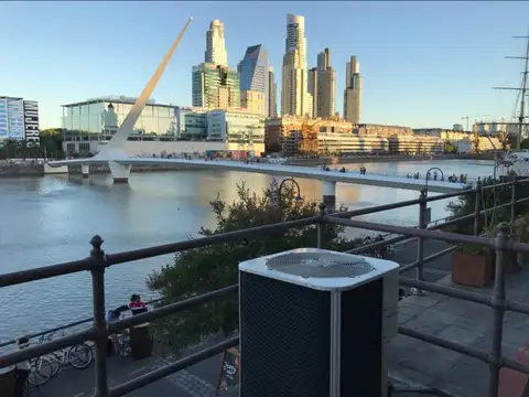 EXCELENTE OFICINA CON VISTA AL DIQUE  Y PUENTE DE LA MUJER - IMPECABLE