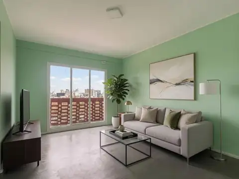Departamento de 2 Ambientes al Contrafrente con Vista Abierta - San Cristóbal