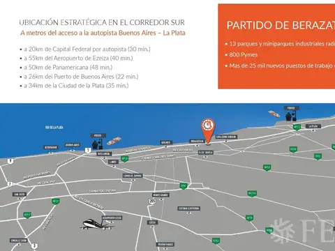 Venta terreno industrial de 4000 m2 en Berazategui