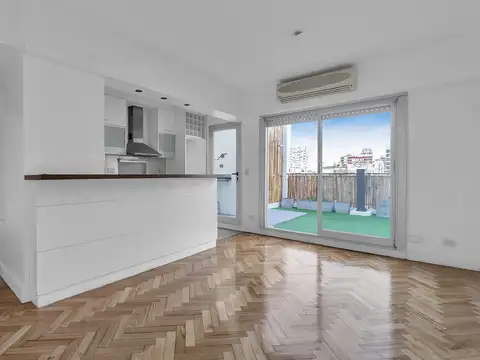 Departamento en alquiler 2 amb. con espectacular terraza y parrilla propia