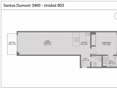 Santos Dumont 3400 , Piso 8