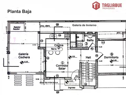 Casa 5 ambientes con 2 baños