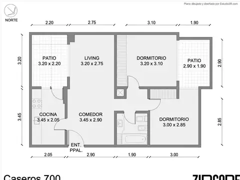 Departamento en Venta de 2 dormitorios