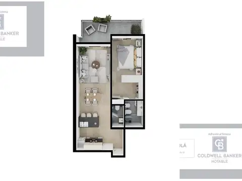 Departamento en Venta de 2 ambientes