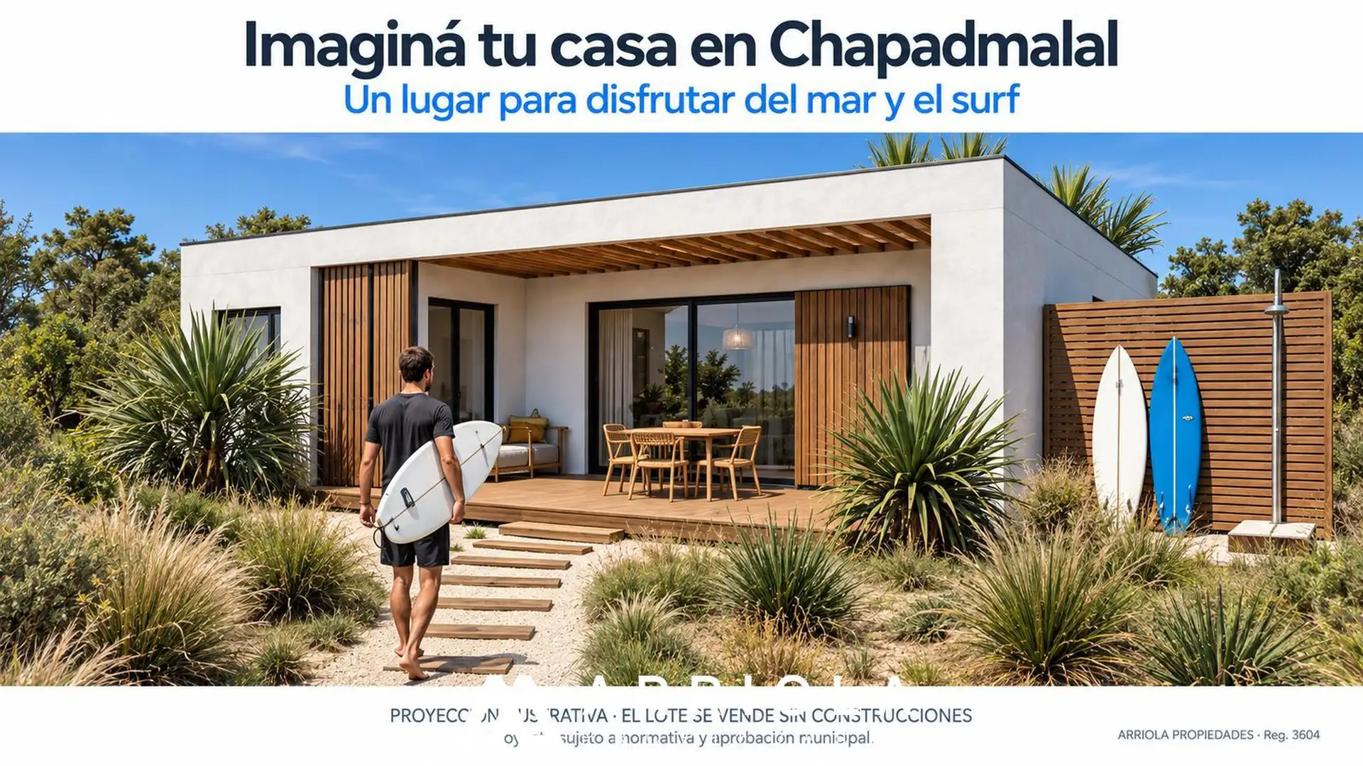Lote de 20 x 58, a una cuadra del mar. CHAPADMALAL