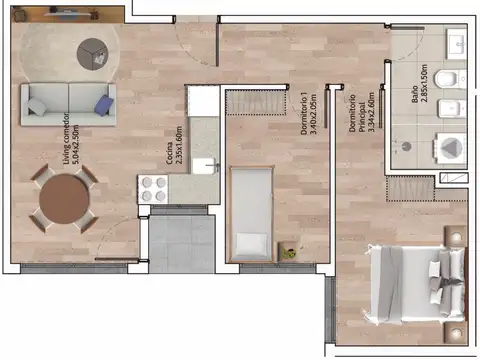 Departamento en Venta de 2 dormitorios