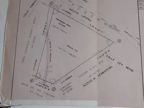 Terreno en Venta en Las Catitas, USD 45.000