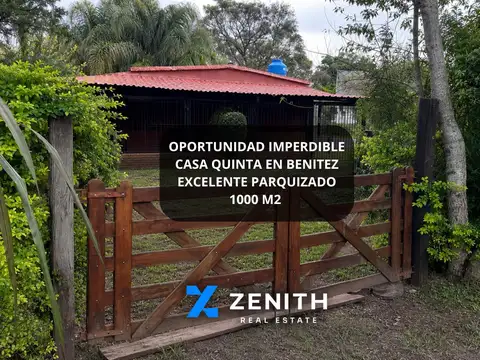 VENTA CASA QUINTA PARQUIZADA COLONIA BENITEZ