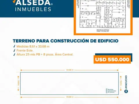 Terreno construccion en altura edificio constructoras Barrio Martin