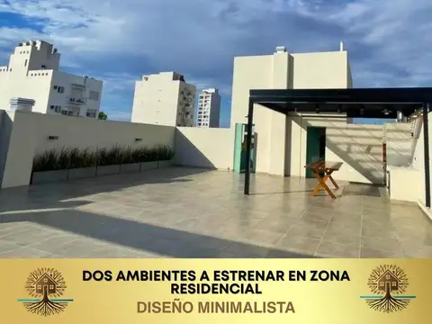 Vende departamento 2 ambientes a estrenar estilo minimalista