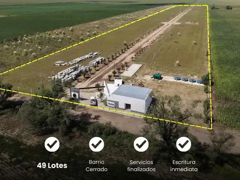LOTES VENTA LAGO PIEDRAS MORAS BARRIO DE CAMPO