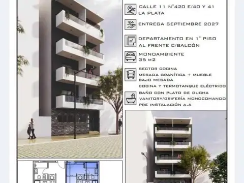Departamento en Venta en La Plata [Cod: 1164-8704]